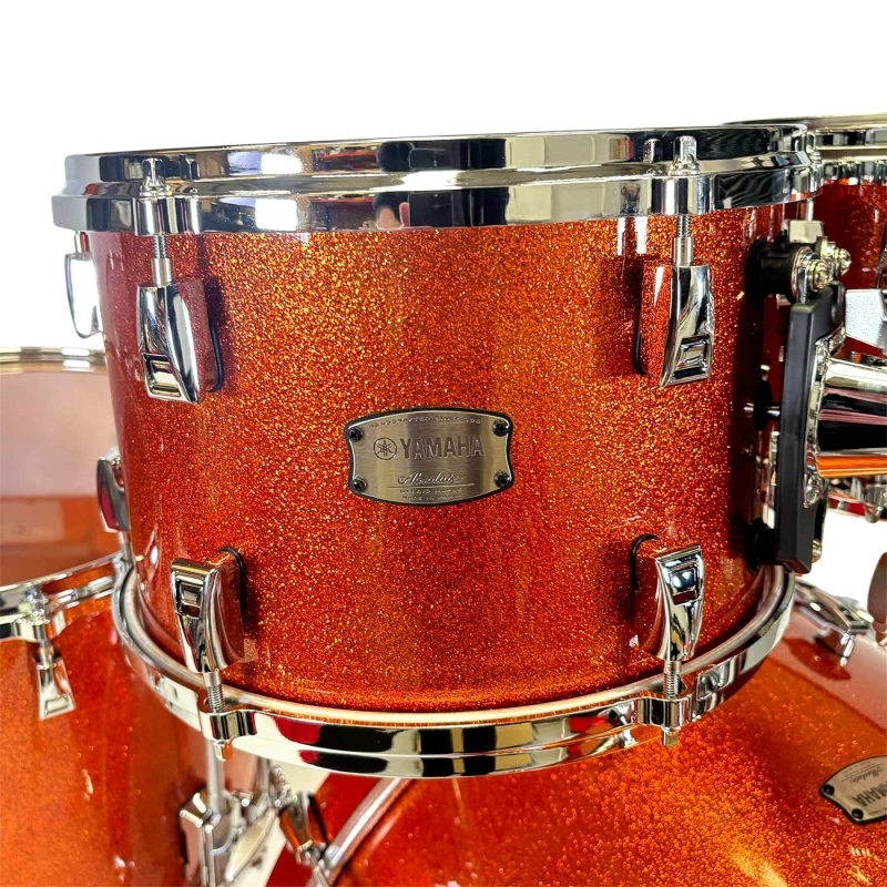 yamaha absolute hybrid maple 5pc shell pack orange sparkle