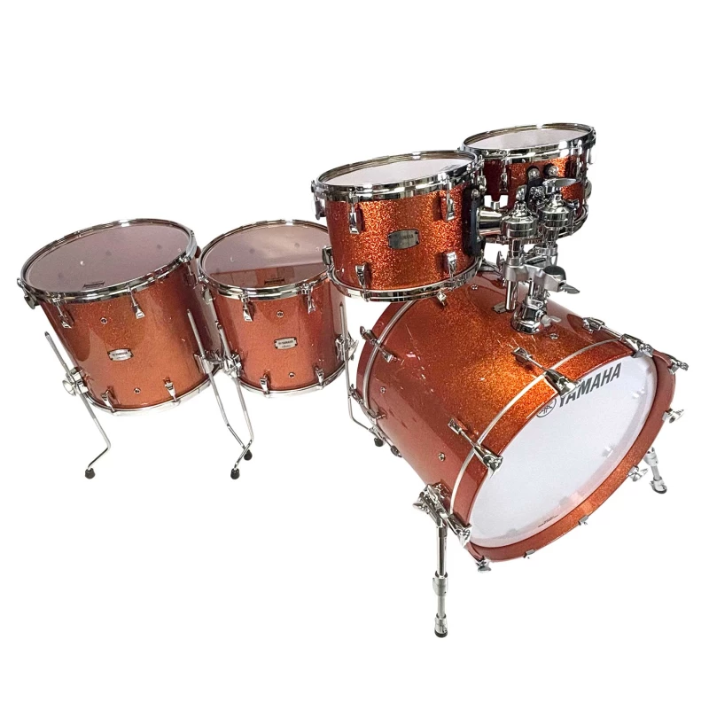 yamaha absolute hybrid maple 5pc shell pack orange sparkle