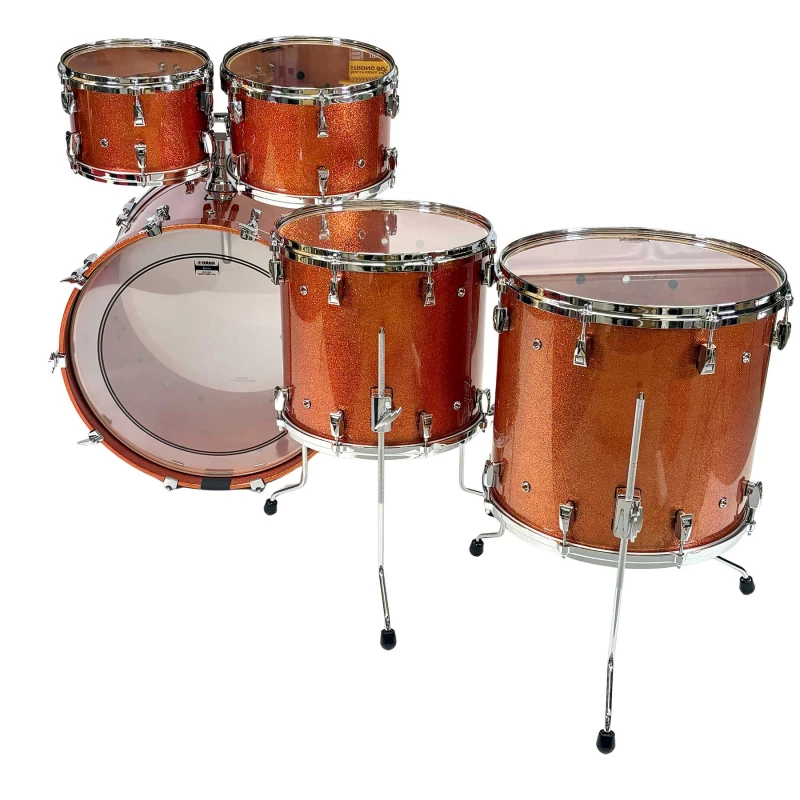 yamaha absolute hybrid maple 5pc shell pack orange sparkle