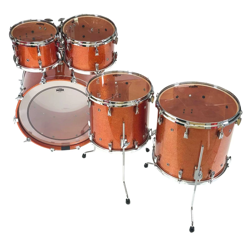 yamaha absolute hybrid maple 5pc shell pack orange sparkle