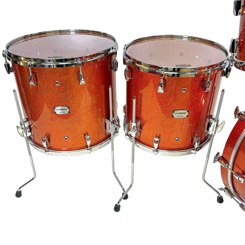 yamaha absolute hybrid maple 5pc shell pack orange sparkle