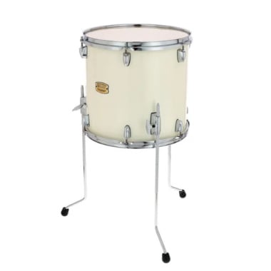 Yamaha 14x13in floor tom drum in classic white finish.