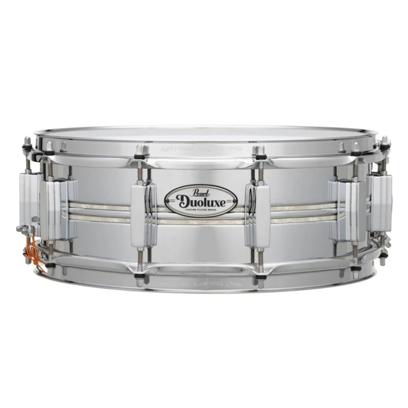 Pearl Duoluxe Inlaid Chrome Over Brass 14x5in Snare