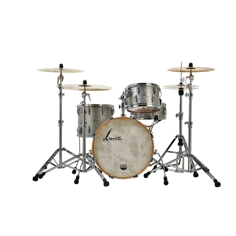 Sonor Vintage Series 22in 3pc Shell Pack WM - Vintage Silver Glitter - Image 2