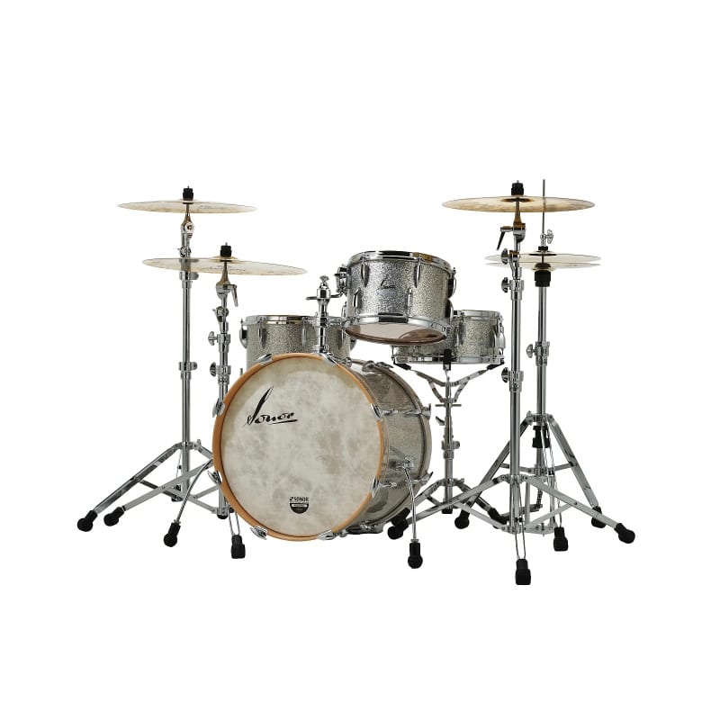Sonor Vintage Series 22in 3pc Shell Pack WM - Vintage Silver Glitter - Image 3