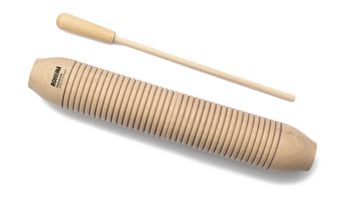 thumbnail image 2 of Metal Guiro Instrument With Scraper - Latin Percussion Shaker For Music Education & Performance 2 of 5