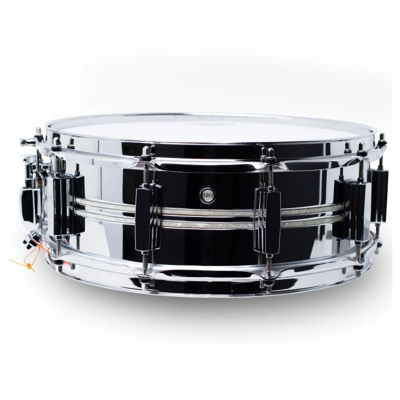 Pearl Duoluxe Inlaid Chrome Over Brass 14x5in Snare - Image 3