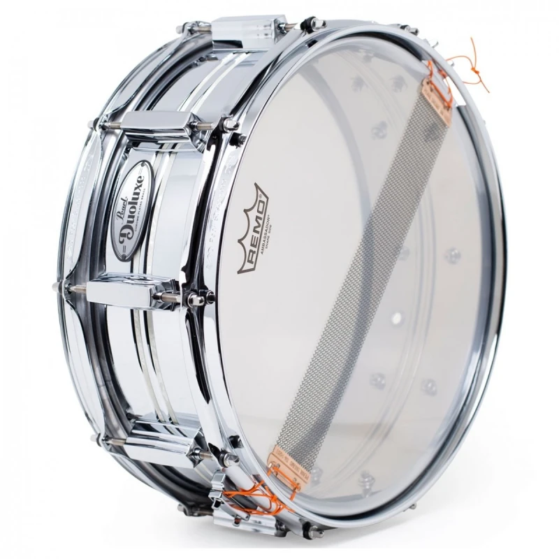 Pearl Duoluxe Inlaid Chrome Over Brass 14x5in Snare - Image 5