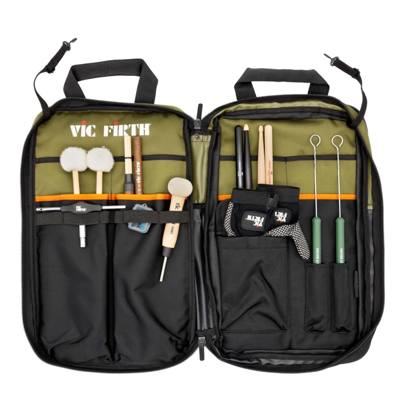 Vic Firth Professional Stick Bag - Green/Black - Image 5