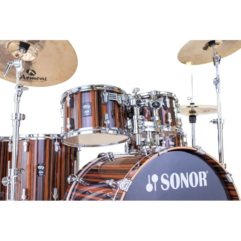Sonor AQ2 150th Anniversary 22in 6pc Shell Pack - Ebony Veneer - Image 2