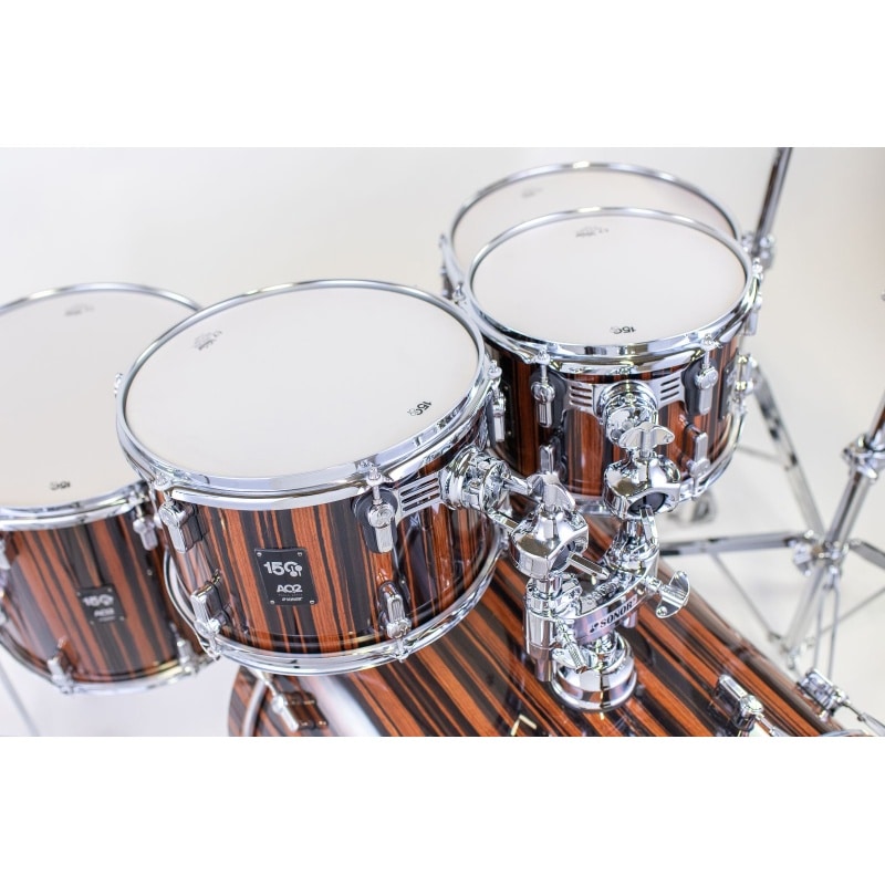Sonor AQ2 150th Anniversary 22in 6pc Shell Pack - Ebony Veneer - Image 3