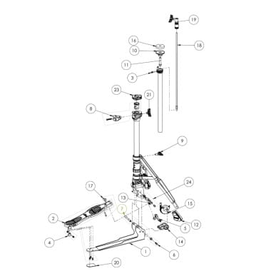 Ludwig Atlas Hi-Hat Stand Rebuild Kit - PLH1020