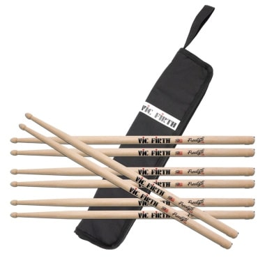 Vic Firth FREESTYLE 5A Sticks 4-Pack with Free Stick Bag