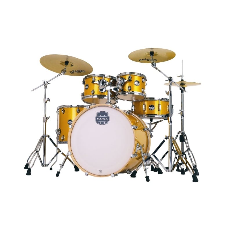 Mapex Mars Birch 22in 5pc Kit with Hardware - Sunflower Sparkle - Image 7