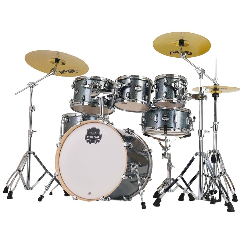 Mapex Mars Birch 20in 6pc Fusion Kit with Hardware & Cymbals - Twilight Sparkle - Image 6