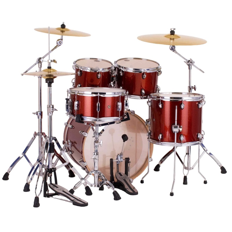 Mapex Mars Birch 20in 5pc Fusion Kit with Hardware- Blood Orange Sparkle - Image 2