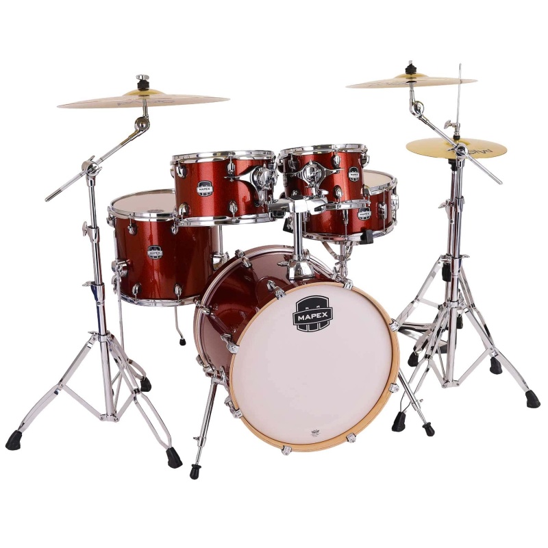 Mapex Mars Birch 20in 5pc Fusion Kit with Hardware- Blood Orange Sparkle - Image 3