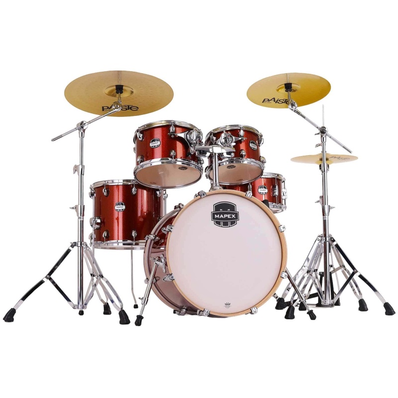 Mapex Mars Birch 20in 5pc Fusion Kit with Hardware- Blood Orange Sparkle - Image 4