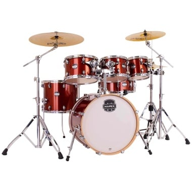 Mapex Mars Birch 20in 6pc Fusion Kit with Hardware & Cymbals - Blood Orange Sparkle