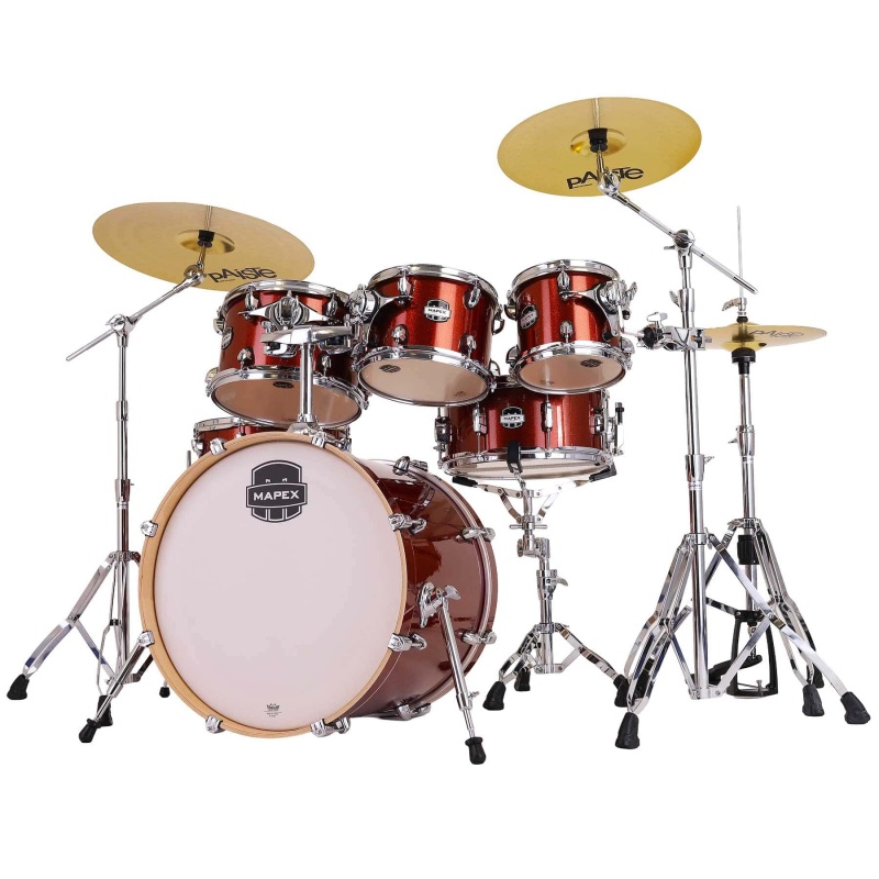 Mapex Mars Birch 20in 6pc Fusion Kit with Hardware- Blood Orange Sparkle - Image 4