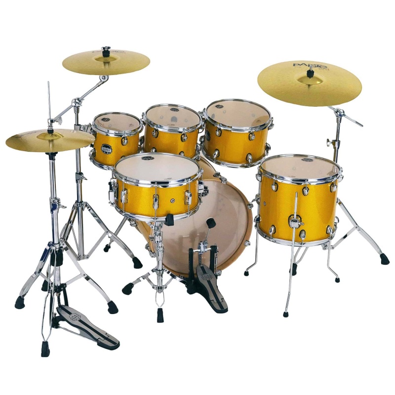 Mapex Mars Birch 20in 6pc Fusion Kit with Hardware - Sunflower Sparkle - Image 6