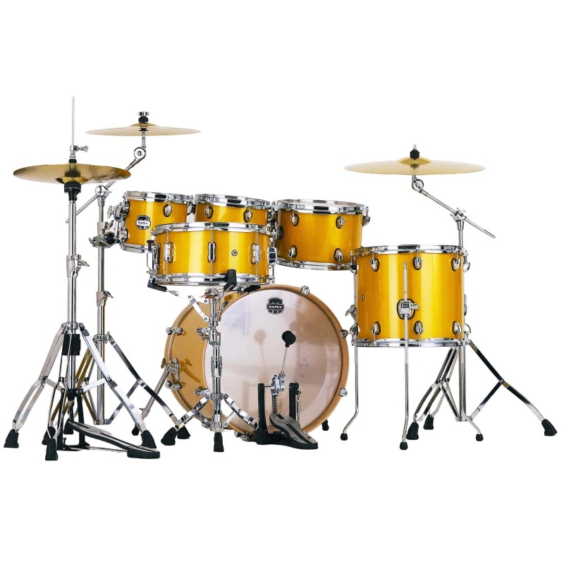 Mapex Mars Birch 20in 6pc Fusion Kit with Hardware - Sunflower Sparkle - Image 7