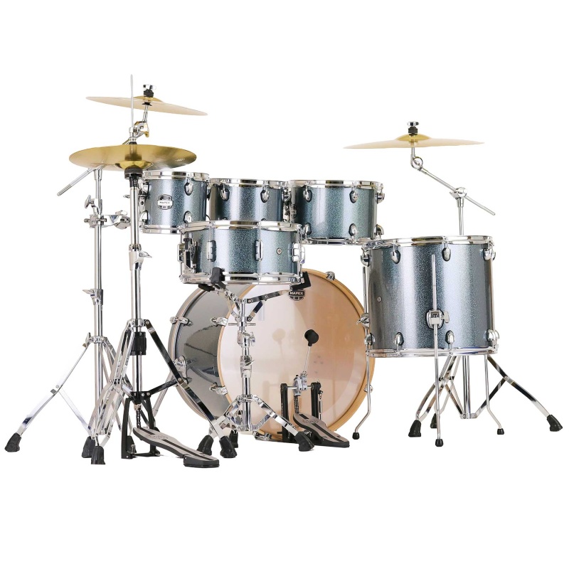 Mapex Mars Birch 22in 6pc Kit with Hardware & Cymbals - Twilight Sparkle - Image 9