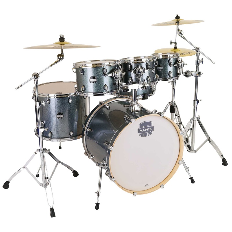 Mapex Mars Birch 22in 6pc Kit with Hardware & Cymbals - Twilight Sparkle - Image 7