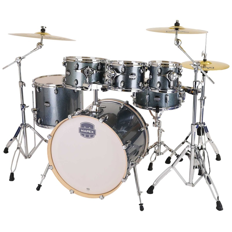 Mapex Mars Birch 22in 6pc Kit with Hardware & Cymbals - Twilight Sparkle - Image 6