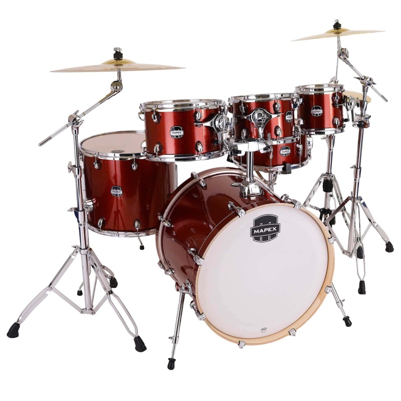 Mapex Mars Birch 22in 6pc Kit with Hardware - Blood Orange Sparkle - Image 7