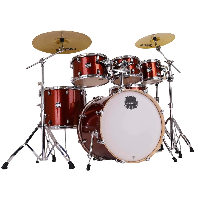 Mapex Mars Birch 22in 6pc Kit with Hardware - Blood Orange Sparkle - Image 8