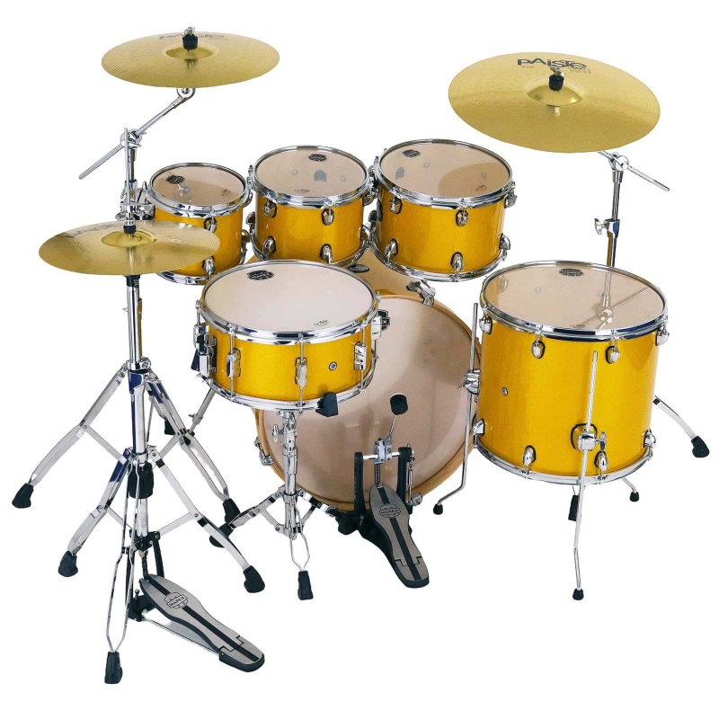 Mapex Mars Birch 22in 6pc Kit with Hardware & Cymbals - Sunflower Sparkle - Image 7
