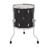 Gretsch Renown 14x14in floor tom in piano black with chrome hardware.