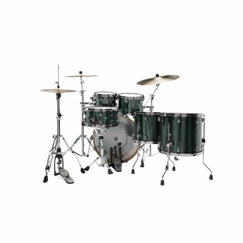 Tama Starclassic Performer 22in 5pc Limited Edition Shell Pack - Green Grove Aurora - Image 4