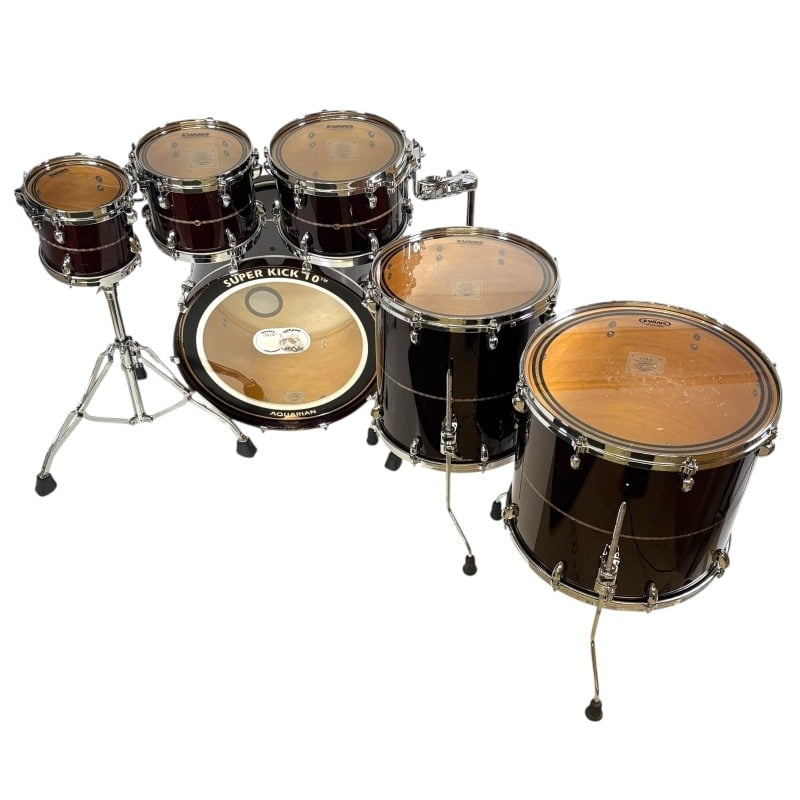 Tama Star Maple 22in 6pc Shell Pack - Dark Burgundy Metallic - Includes Tom Stands - Image 15