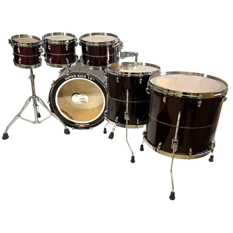 Tama Star Maple 22in 6pc Shell Pack - Dark Burgundy Metallic - Includes Tom Stands - Image 14