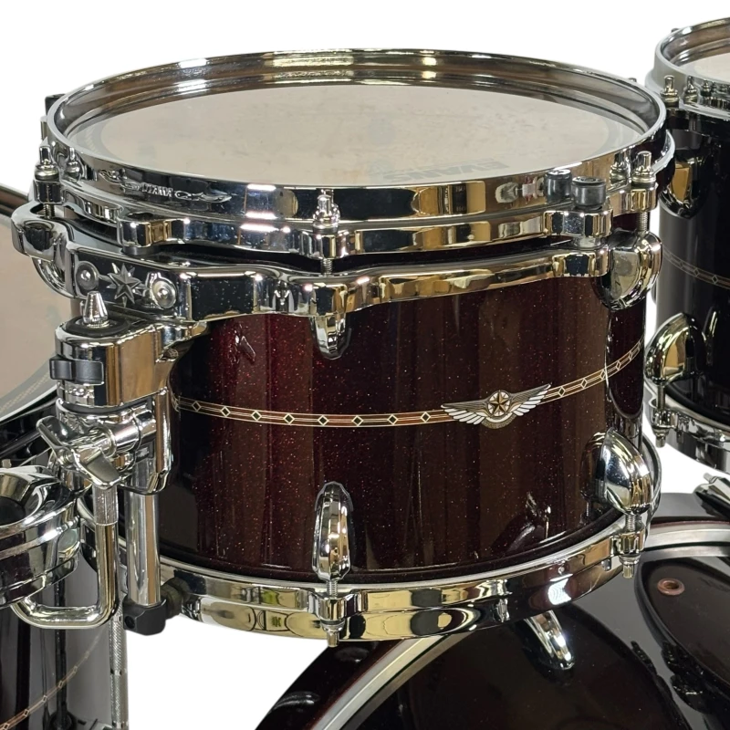 Tama Star Maple 22in 6pc Shell Pack - Dark Burgundy Metallic - Includes Tom Stands - Image 6