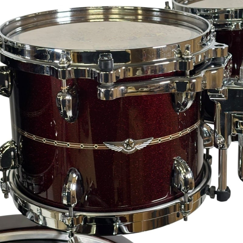 Tama Star Maple 22in 6pc Shell Pack - Dark Burgundy Metallic - Includes Tom Stands - Image 5