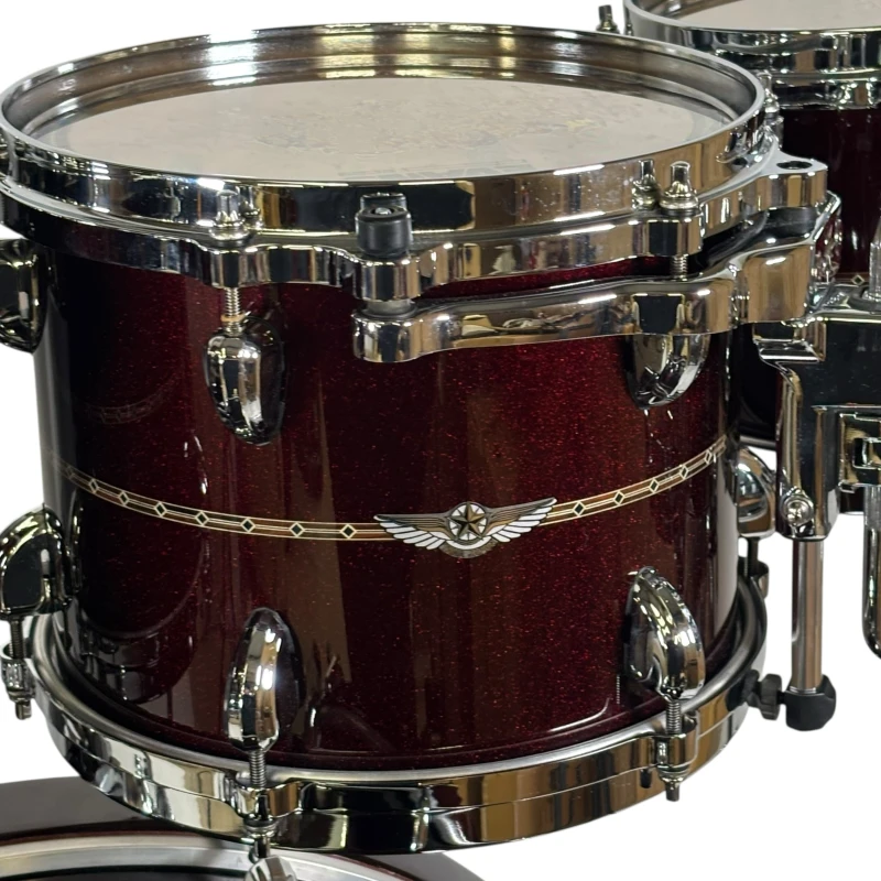 Tama Star Maple 22in 6pc Shell Pack - Dark Burgundy Metallic - Includes Tom Stands - Image 5