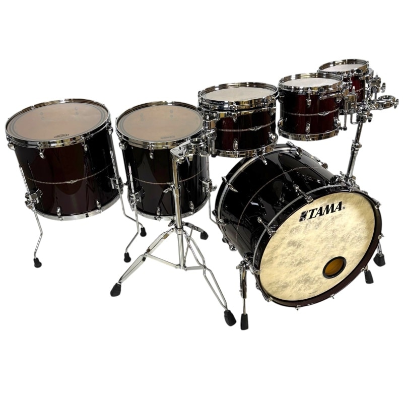 Tama Star Maple 22in 6pc Shell Pack - Dark Burgundy Metallic - Includes Tom Stands - Image 4