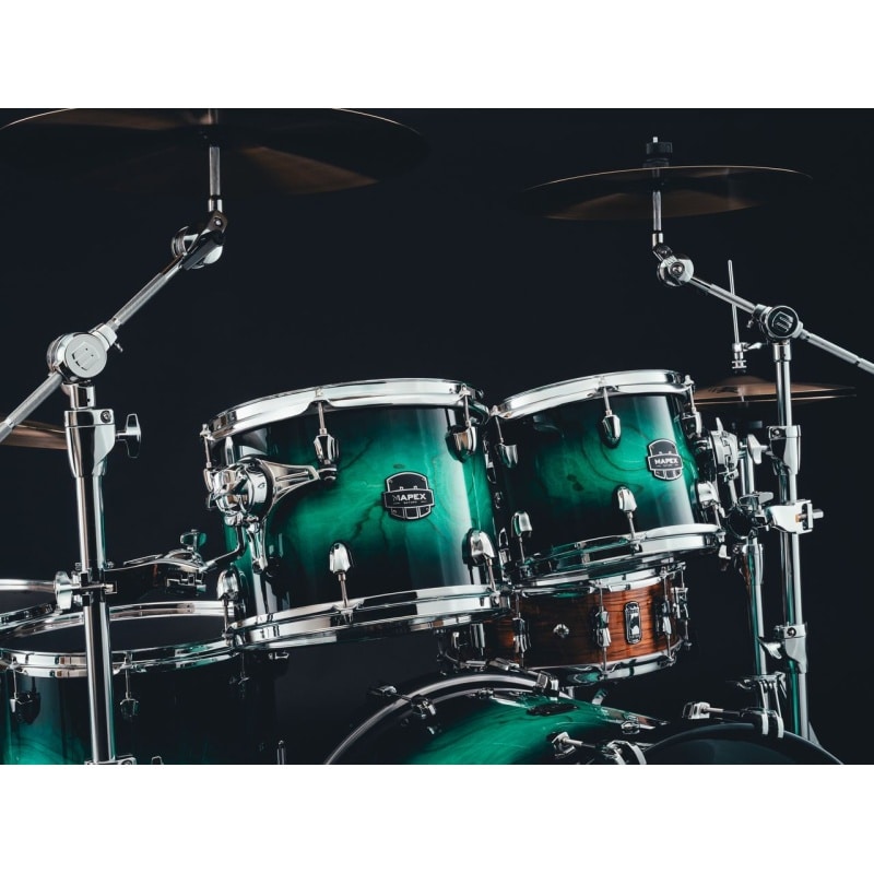 Mapex Saturn VI 22in 4pc Shell Pack - Marine Teal Burst - Image 4