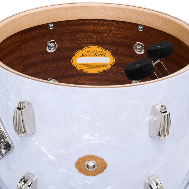 Slingerland Radio King 20in 3pc Shell Pack - White Marine Pearl - Image 6