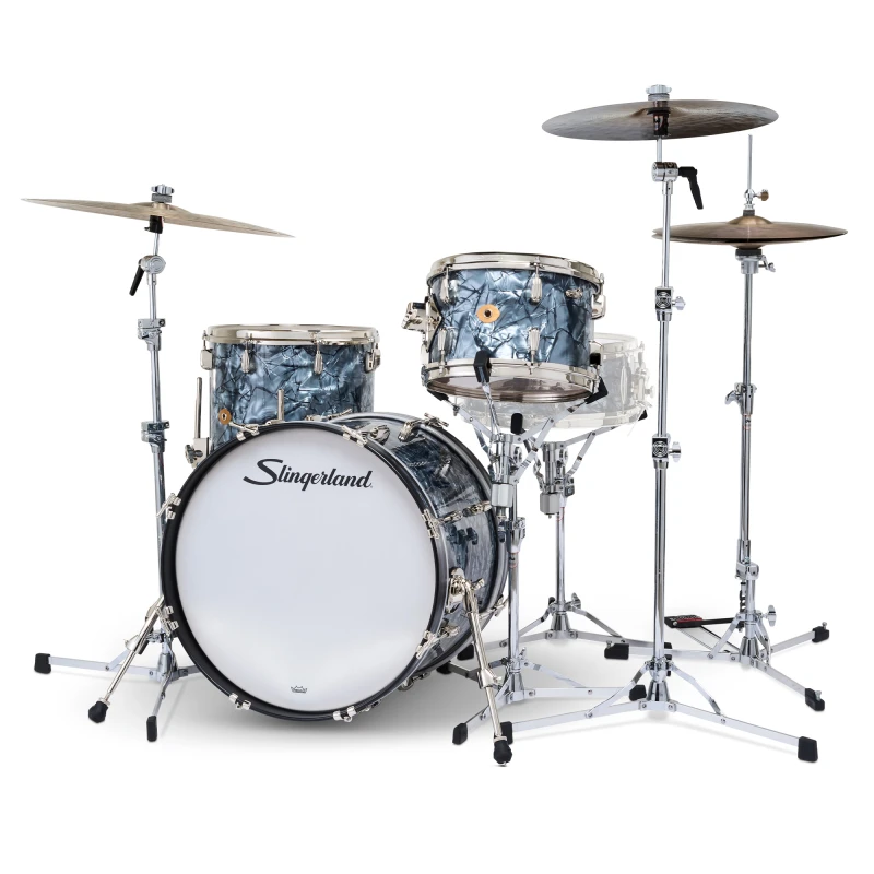 Slingerland Radio King 20in 3pc Shell Pack - Black Diamond - Image 3