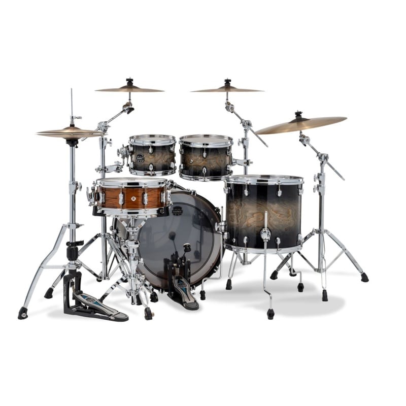 Mapex Saturn VI 22in 4pc Shell Pack - Black Ink Burst - Image 3
