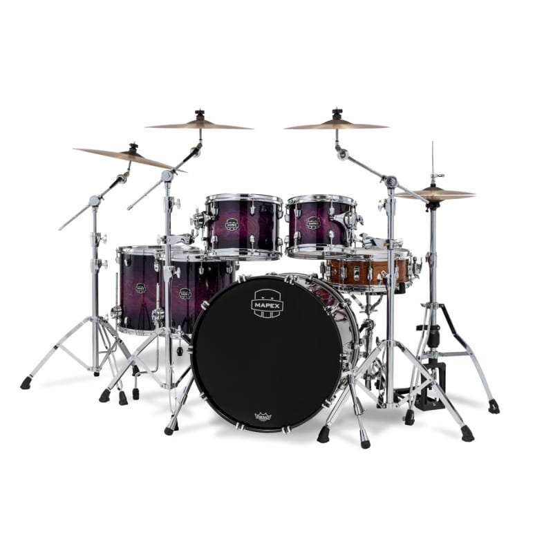 Mapex Saturn VI 22in 5pc Shell Pack - Royal Purple Burst - Image 2