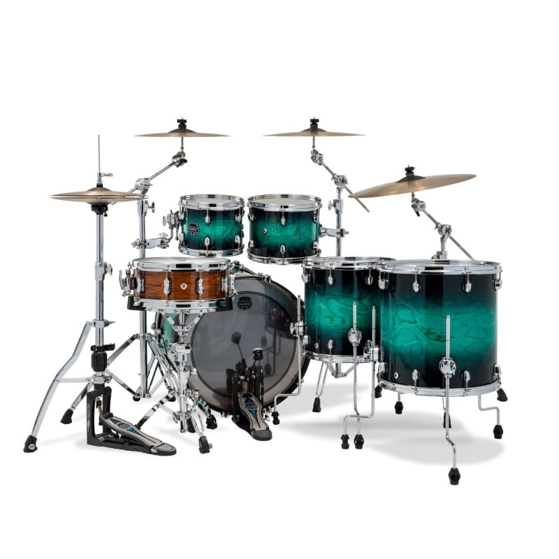 Mapex Saturn VI 22in 5pc Shell Pack - Marine Teal Burst - Image 3