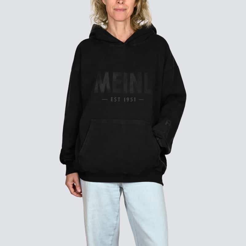 Meinl Oversized Hoodie Vintage Logo, Washed Out Black - Small - Image 6