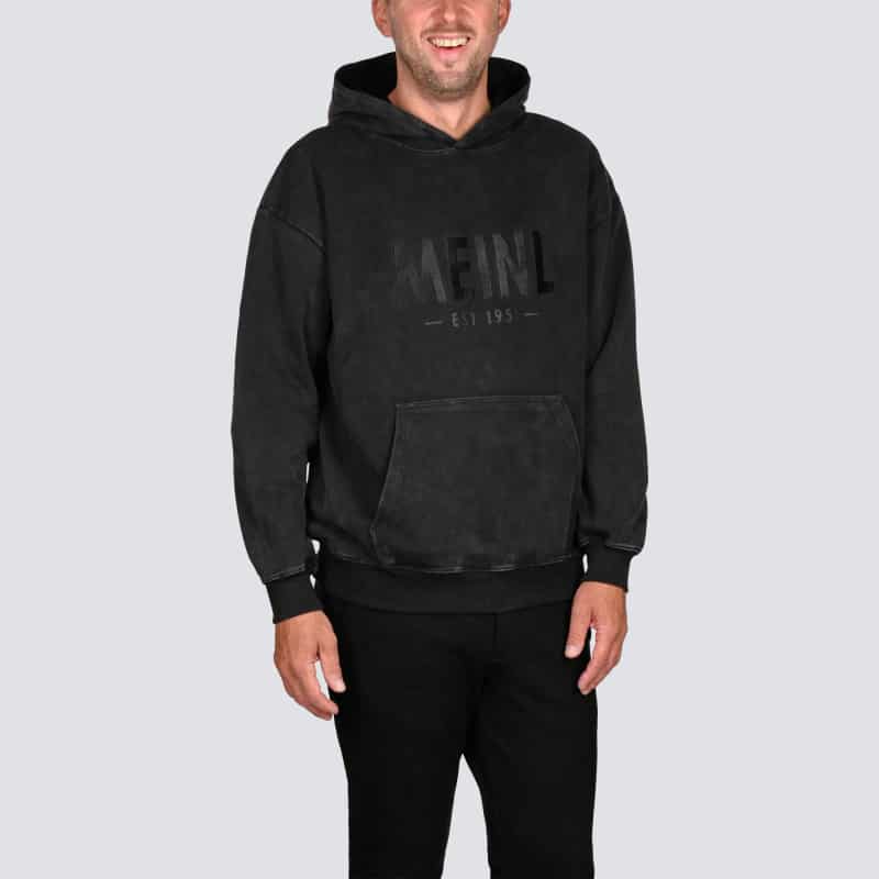 Meinl Oversized Hoodie Vintage Logo, Washed Out Black - Small - Image 2