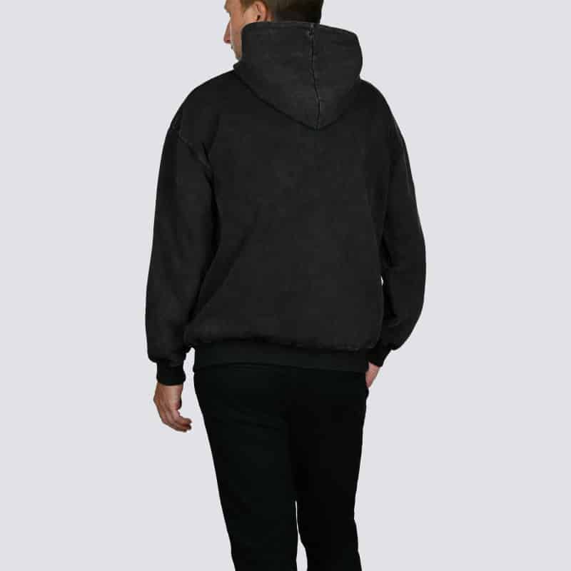 Meinl Oversized Hoodie Vintage Logo, Washed Out Black - Small - Image 5