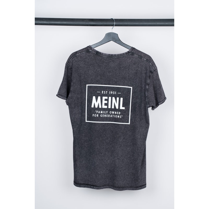 Meinl Vintage Logo T-Shirt, Washed Out Black - Small - Image 2